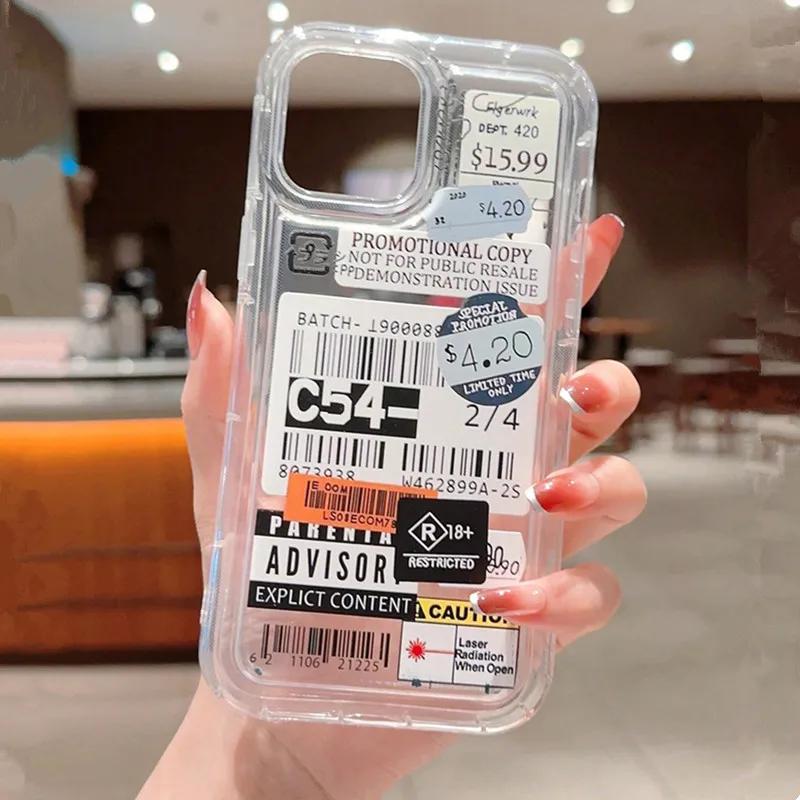 Redmi Note 10 13 11 12 Pro Plus 5G Label Coffee Letter Phone Case for  Redmi Note 11S 12S 10S 4G 12C 13C Absorbing Cover
