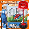 Kugooyi 1-Pack Kids' Basketball Stand, Sports Basketball Backboard Kit with Adjustable, Stable, Detachable Ball for Home Games and Exercises,