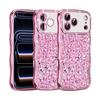 Diamond Glitter Electroplated Phone Case for Apple 17 Pro Max, 16 Pro, Wave 15, Magnetic Custom