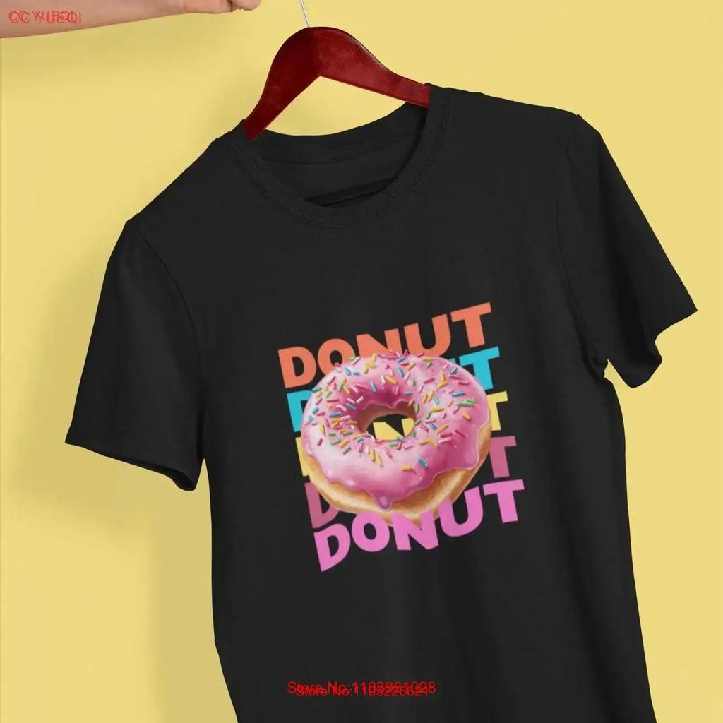 Donut Lover T Shirt Funny Food Doughnut Print Cute Bakery Top Foodie Apparel Vintage Top For Everyday Wear Unisex