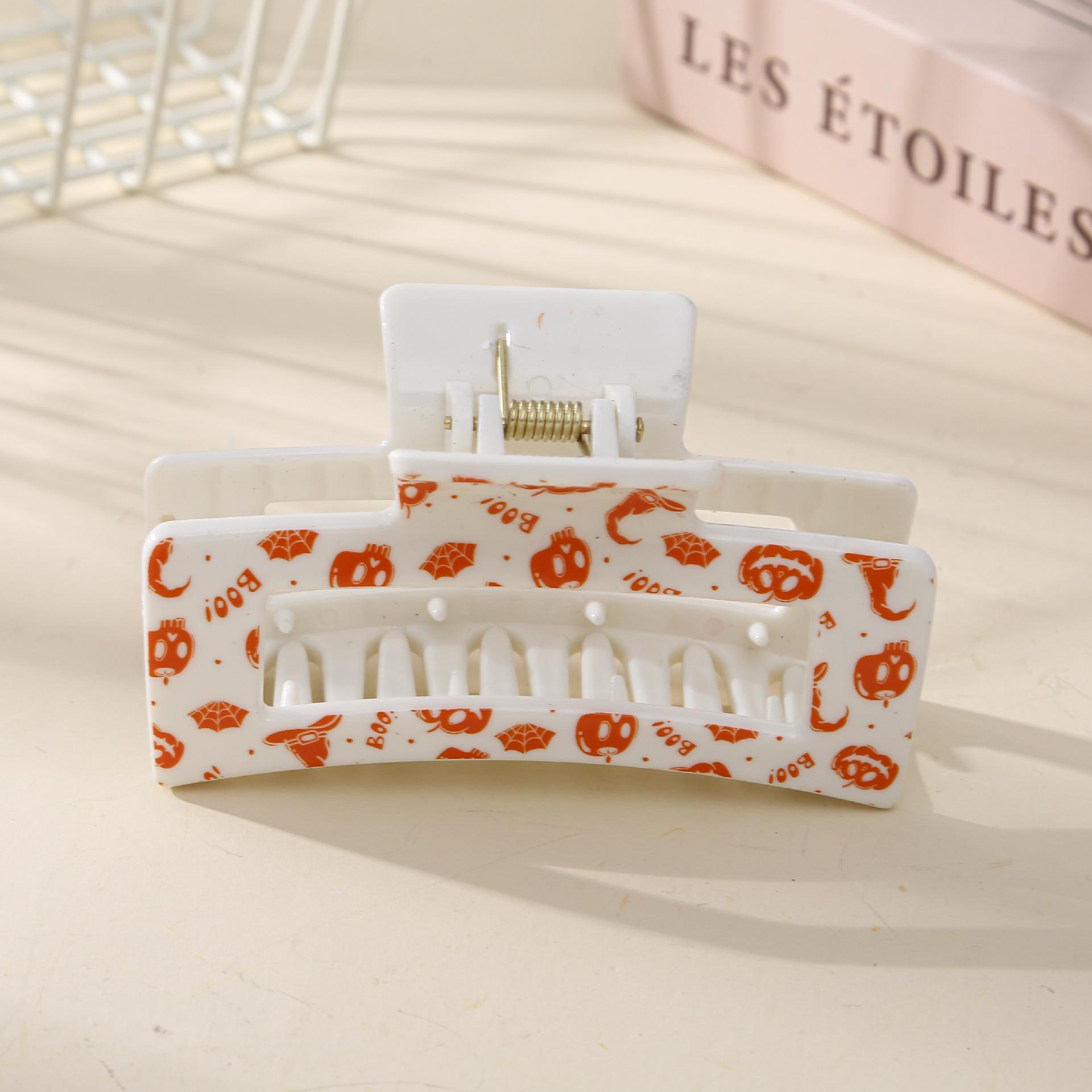 

PVC Printed 8.5CM Square Halloween-Christmas Themed Hair Clip