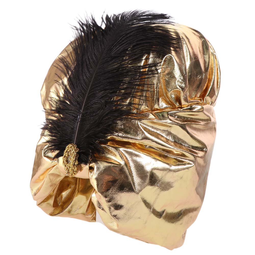 Head Wrap Arab Pleated Turban Arabian Hats Sultan Costume Headwear Costume Accessory