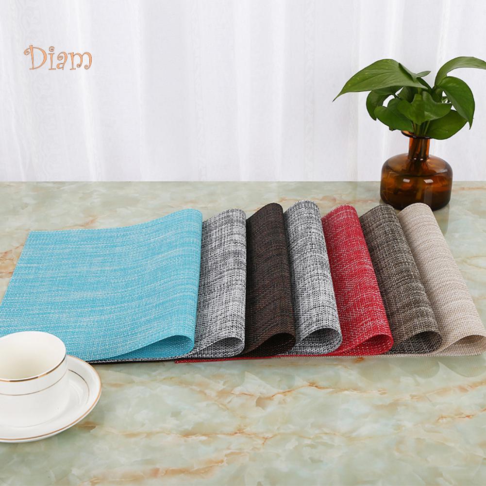 NO.HS Heat Insulation Non-slip Placemat Dining Table Bowl Dish Cup Pad Mat Heat Resistant Mat