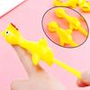 10/20/30PC Mini Yellow Sticky Finger Catapult Chicken Shooting Toy Boys Girls Gifts Children's Day Birthday Party Gifts Pinata Filling