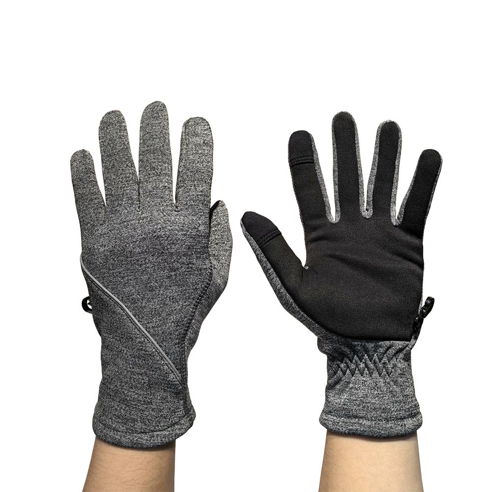 OEM Custom Winter Waterproof High Visibility Lightweight Flexible Reflective Piping Touchscreen Spandex Unisex Gloves S