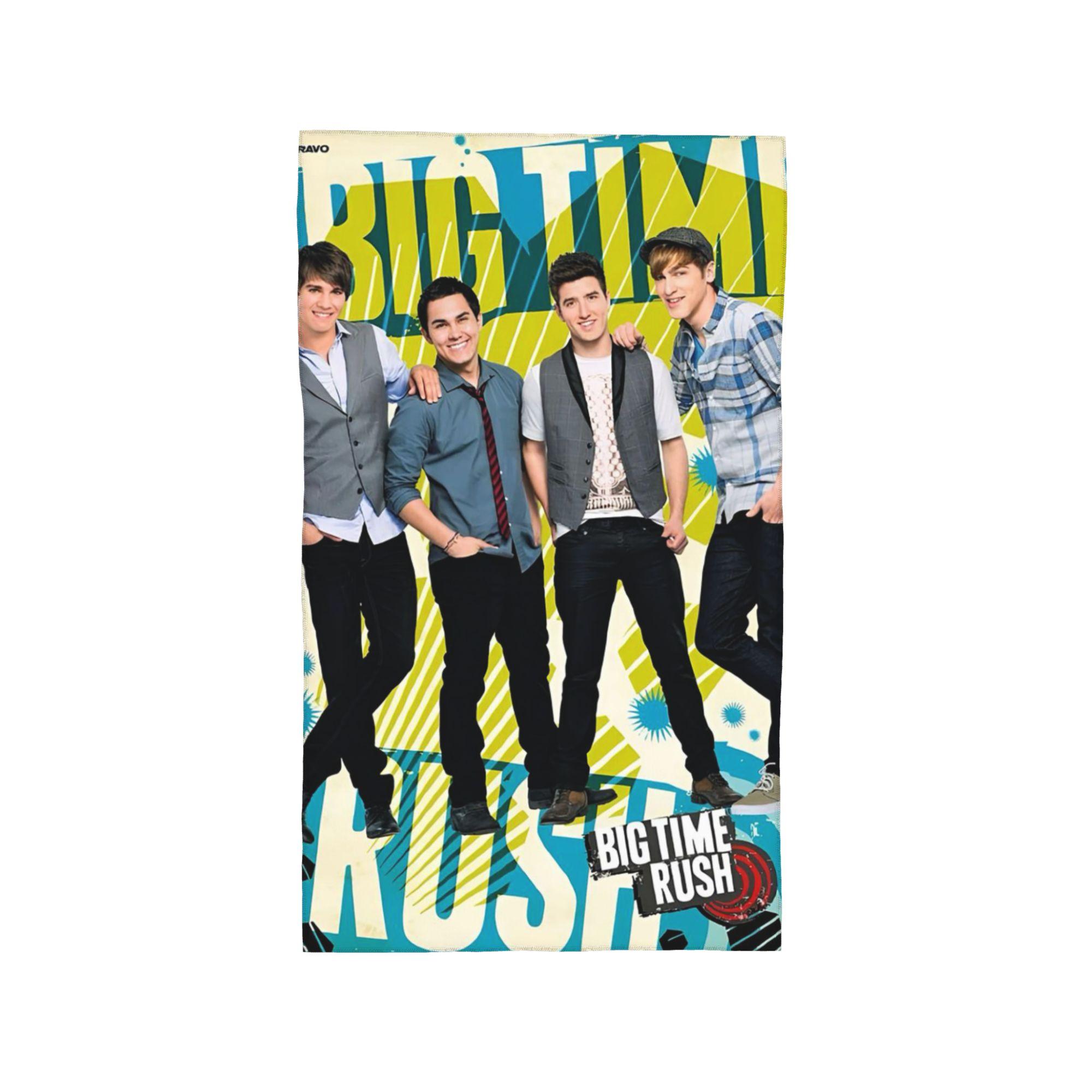 

Big Time Rush Band Soft Face Towel Quick Dry Pool Bath Cotton Towels Breathable W40*H60(CM)