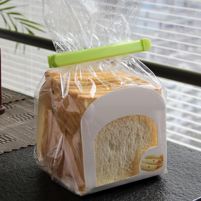 Zaciski do zamykania torebek Ultralekkie plastikowe zapinki do przechowywania przekąsek Przenośne wielokrotnego użytku kuchenne zapinki do zamykania torebek