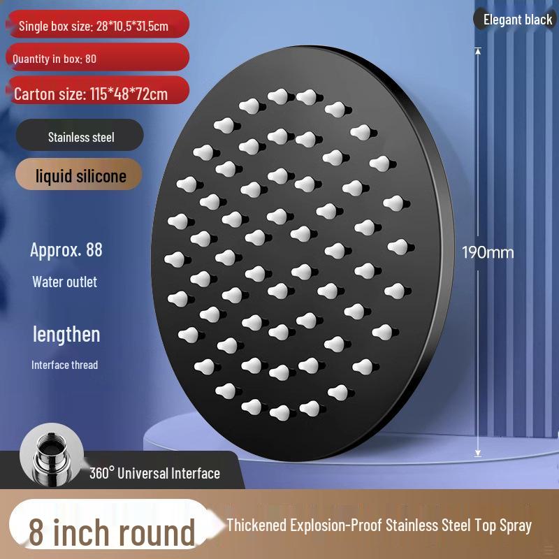 Set Booster per Soffione Doccia Pressurizzato per Bagno in Hotel e Casa