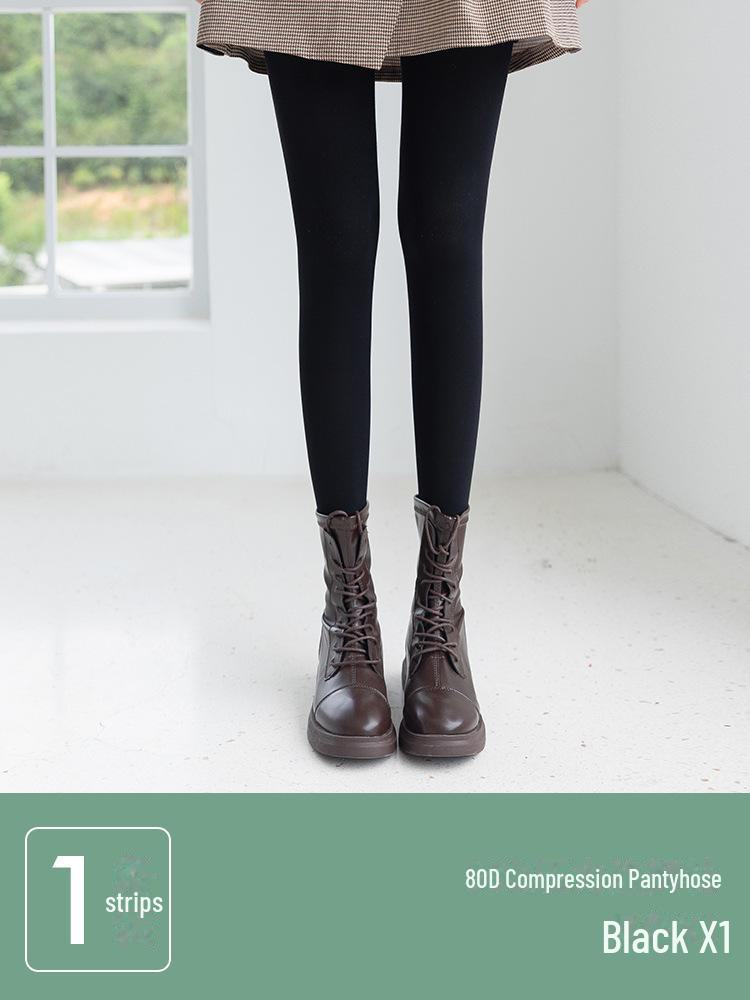 

«Женские утягивающие черные чулки — летний тонкий стиль» Full-length (up to 168cm/85-120 lbs)