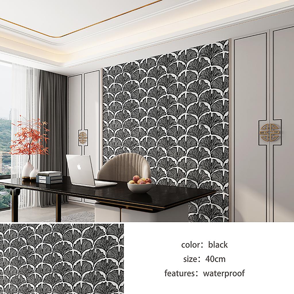 40cm modern style self-adhesive wallpaper tv living room wallpaper Decorative waterproof moisture-proof stripes home