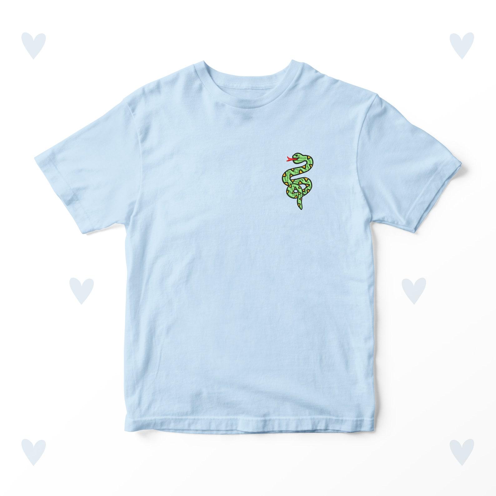 Embroidered Snake Kids T-shirt: Reptile Lover Gift, Personalised 160