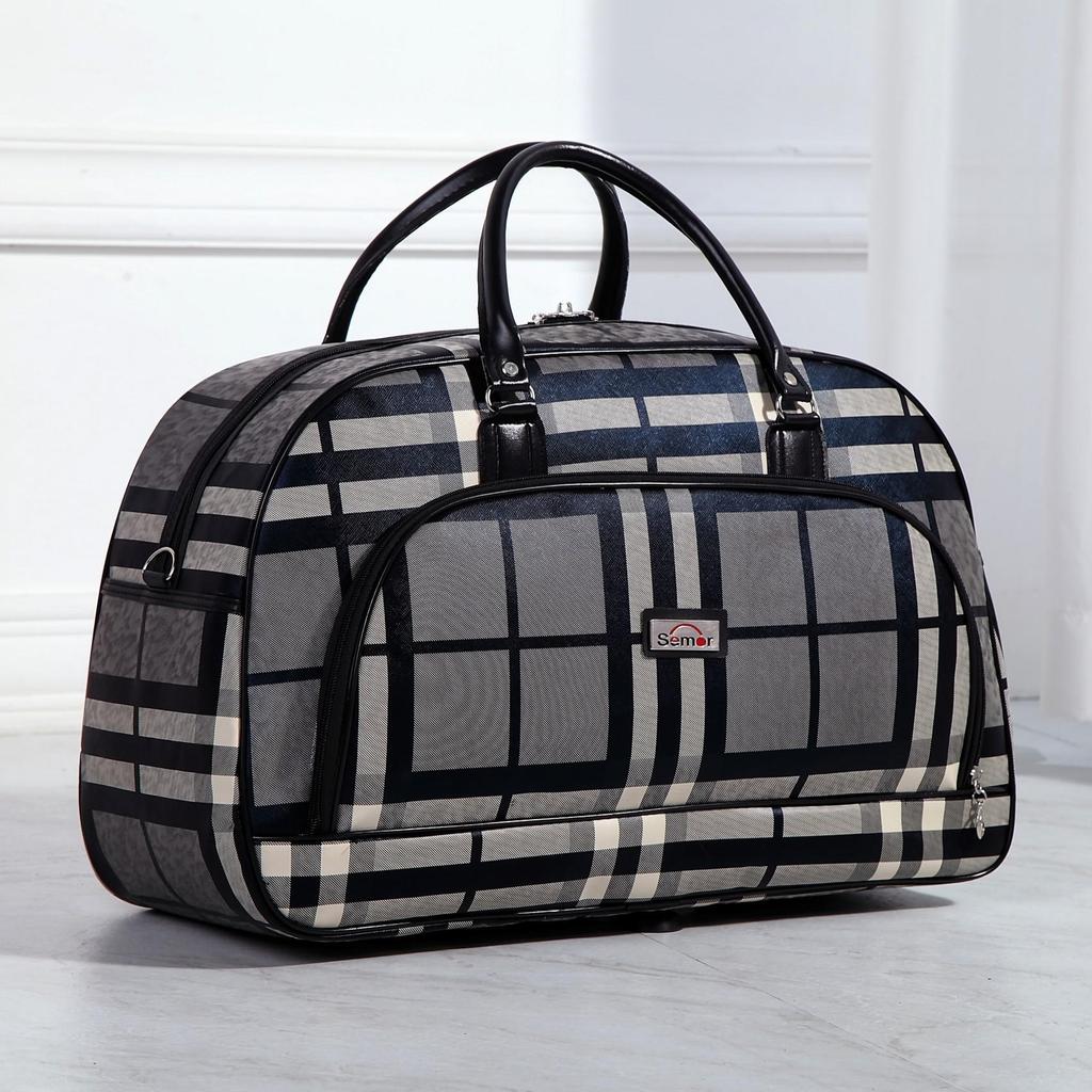 Borse da Viaggio da Donna Moda Pelle PU Grande Capacità Impermeabile Stampa Bagaglio Borsone da Uomo Casual Viaggio Weekend