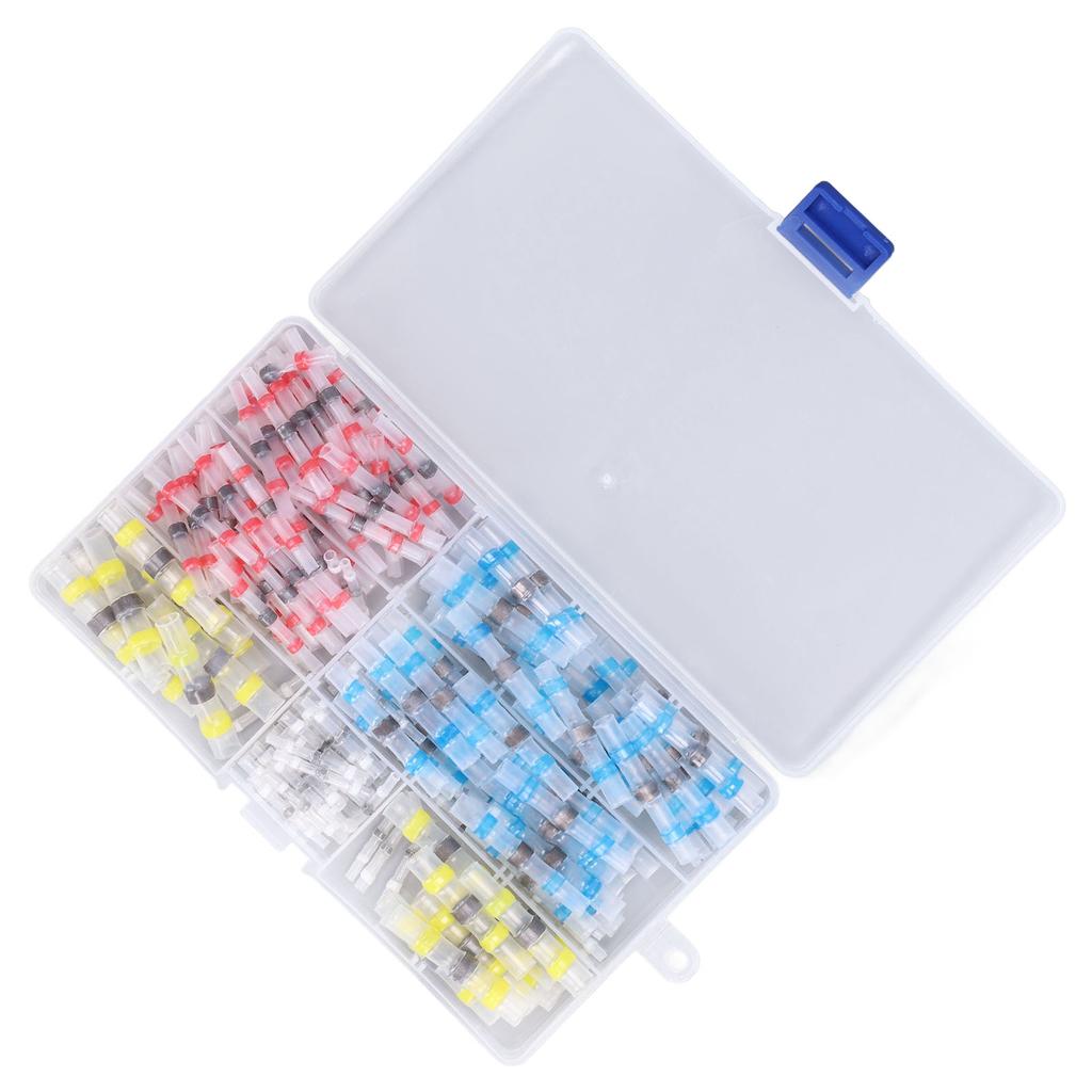 200 buc Conectori de sârmă cu etanșare prin lipire, termocontractabili, îmbinare cap la cap pentru cablu, impermeabili, izolați 2:1 Raport