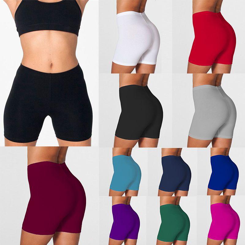 Damen Fitness-Fahrradshorts Weiche Feuchtigkeitsableitende Workout-Yoga-Leggings Für Komfort