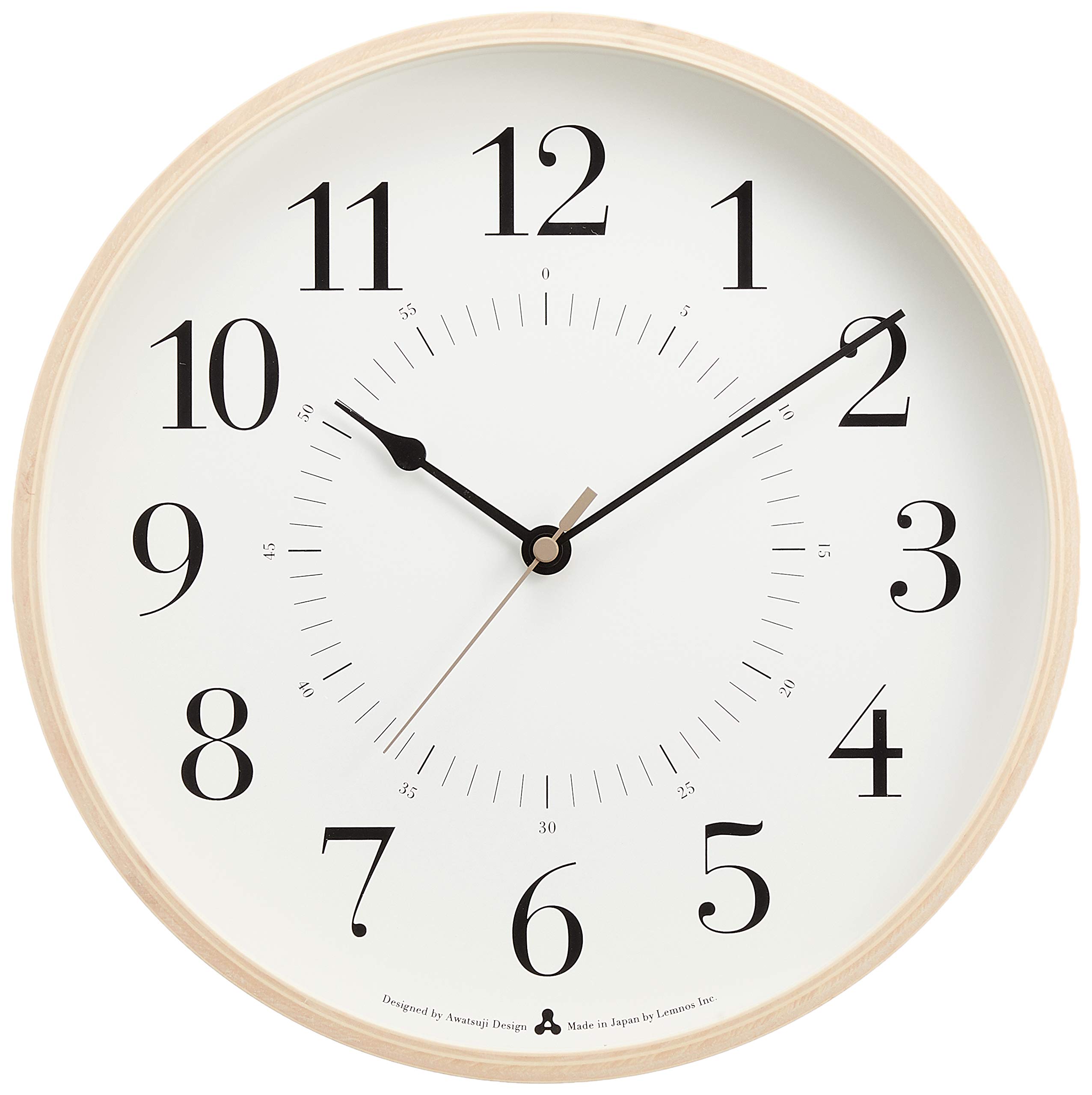 

Lemnos Analog Wall TOKI WH Clock, White, Radio-Controlled Clock, AWA13-05 белый