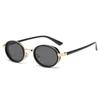 Oval Punk Sunglasses Women Brand Metal Frame Sun Glasses For Men Classic Vintage Steampunk Eyewear Shades UV400