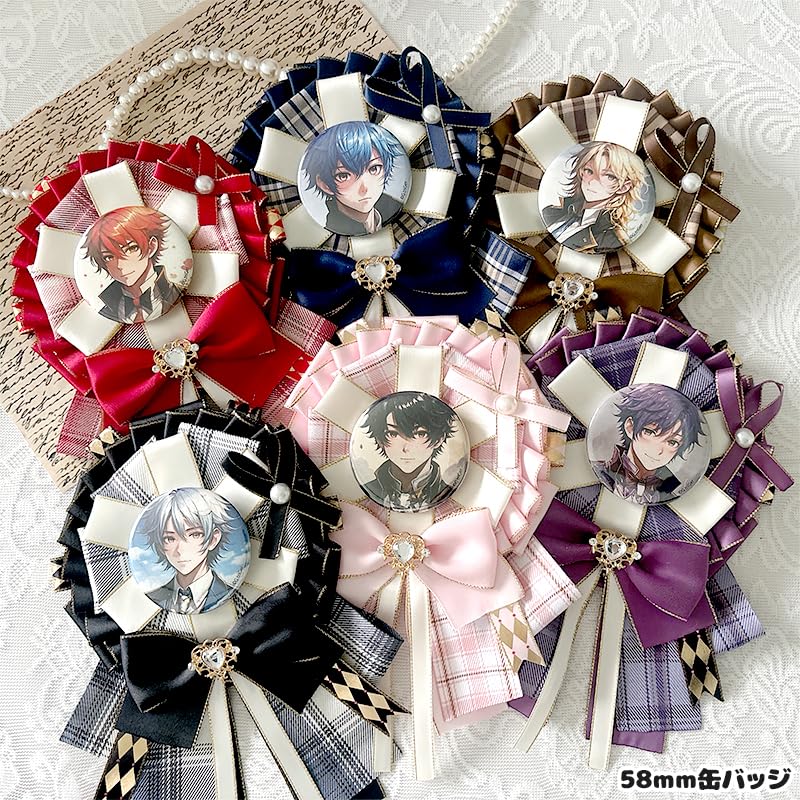 Checkered Rosette Oshikatsu Magnet Otakukatsu 57mm 75mm [Used]