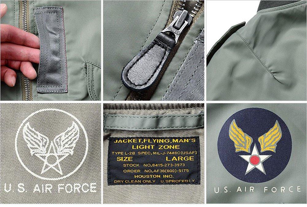 HOUSTON US Military Flight Jacket 36 OD L-2 (Size (Japan Size S), (5L-2X))