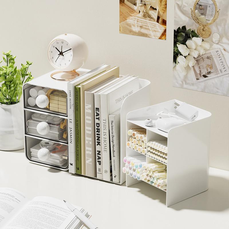 Mehrschichtiger Stiftehalter Große Kapazität Organizer Schräger Einsatz Schreibtisch-Organizer Multifunktionale Aufbewahrungsbox Bürobedarf