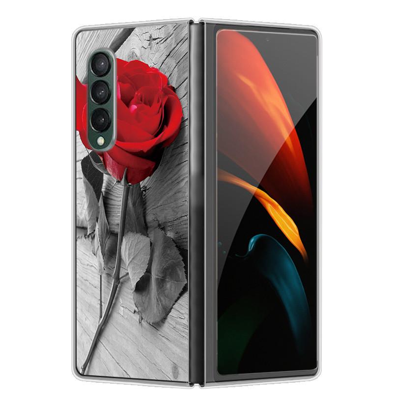 Etui na Samsunga Z Fold 5 Słodkie Modne Twarde Przezroczyste Etui na Telefon dla Samsunga Galaxy Z Fold5 5G ZFold 4 6 5G Powłoka Ochronna ZFold6