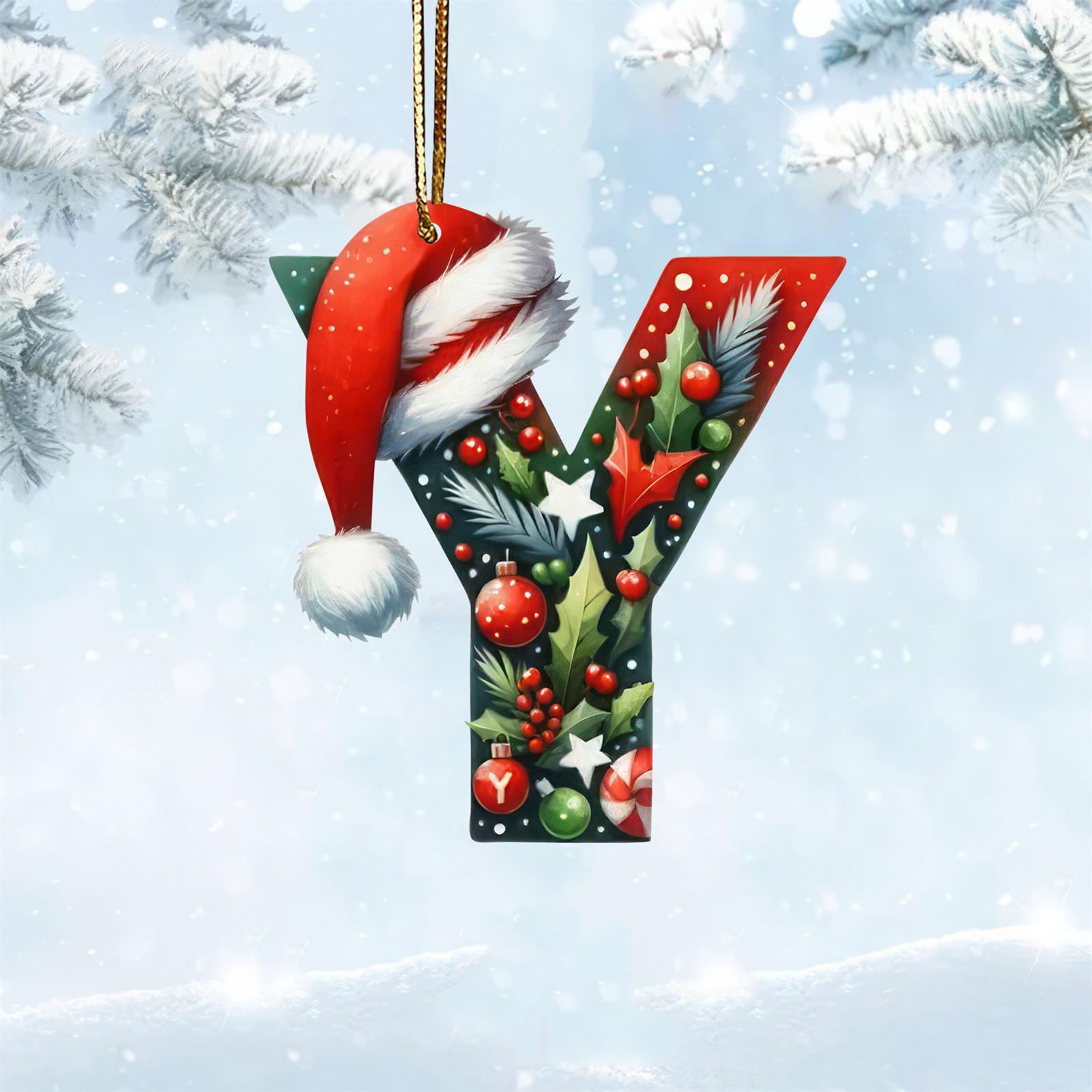 

2D Рождественское украшение для малыша, Подарок для новой мамы, Новорожденный, Персонализированное детское украшение Рождество 2025, One Size