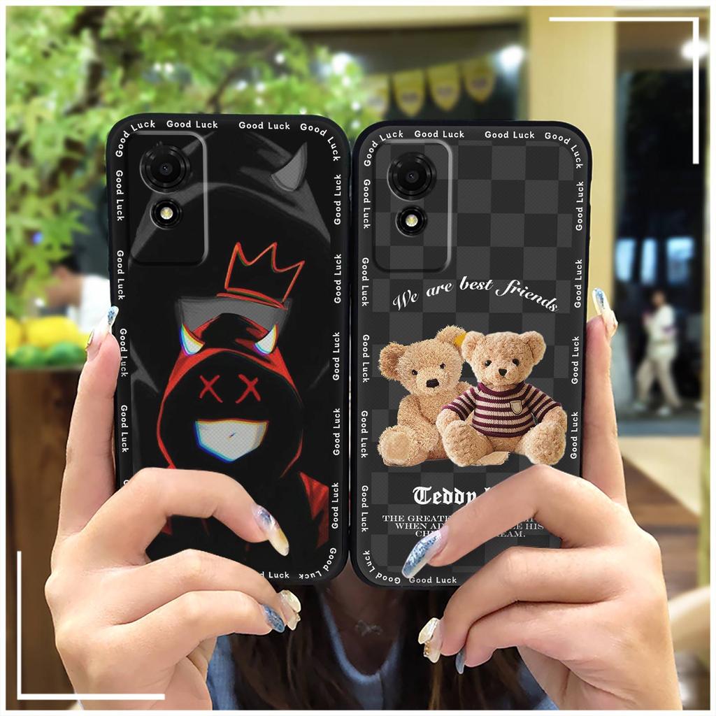 Back Cover Shockproof Phone Case For TCL 501/T433D Cartoon Fashion Design Silicone Soft Case Graffiti Protective Cute