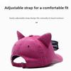 Cute Sunshade Cap with Sunglasses Sweet Duck Tongue Cap Simple Sun Protection Cap  Casual Wear