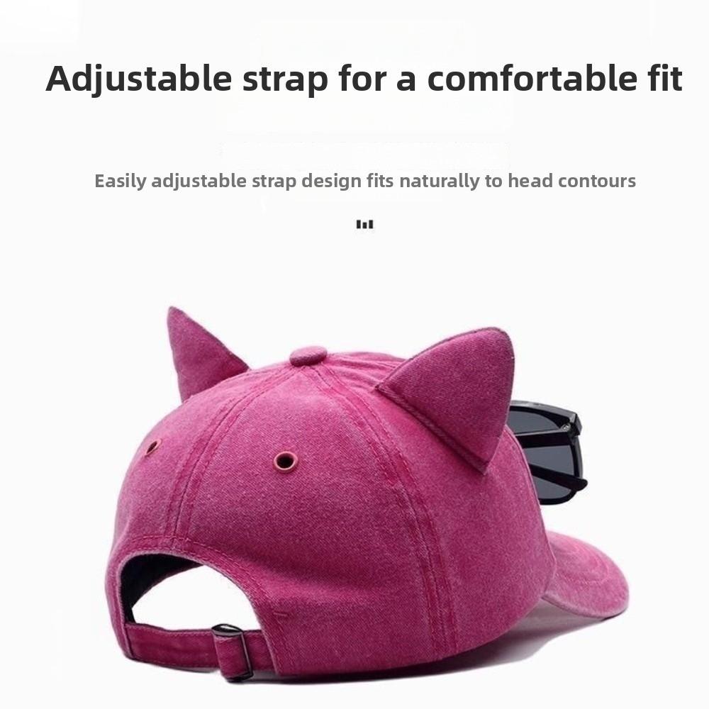 Cute Sunshade Cap with Sunglasses Sweet Duck Tongue Cap Simple Sun Protection Cap Casual Wear