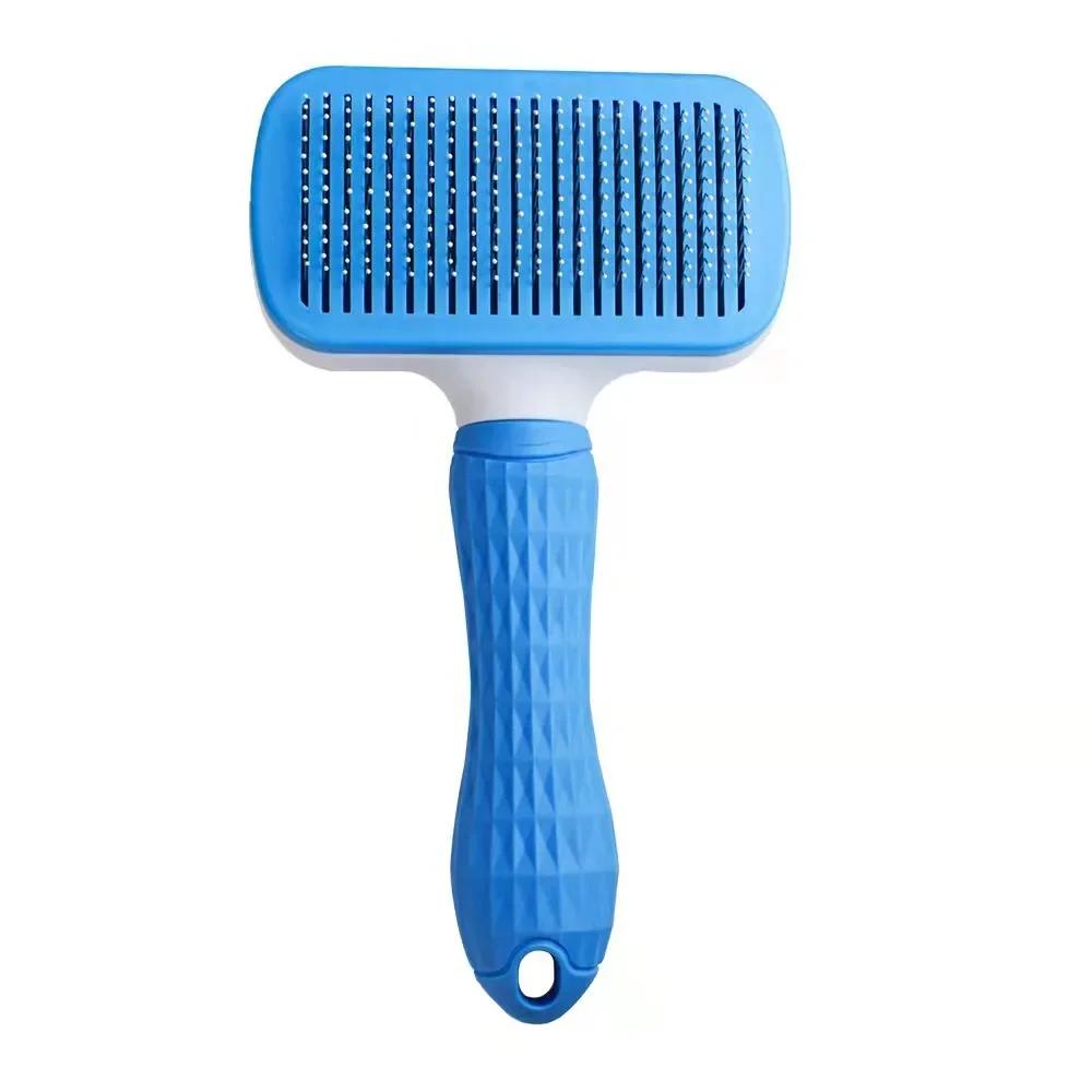 Stainless Steel Automatic Non - slip Combs and Brushes for Dogs and Cats Hair Removal and Grooming Cleaning Supplies