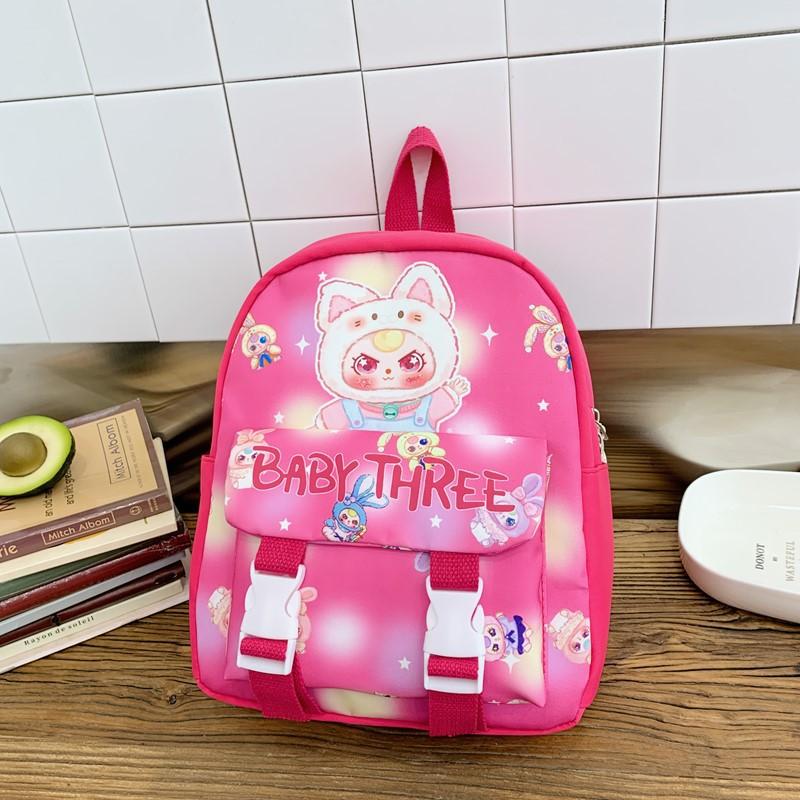 

Cartoon Animation Boys And Girls Backpack Kindergarten Primary School Students Schoolbag Foreign Style Printing Large Capacity Children Backpack Tide красный