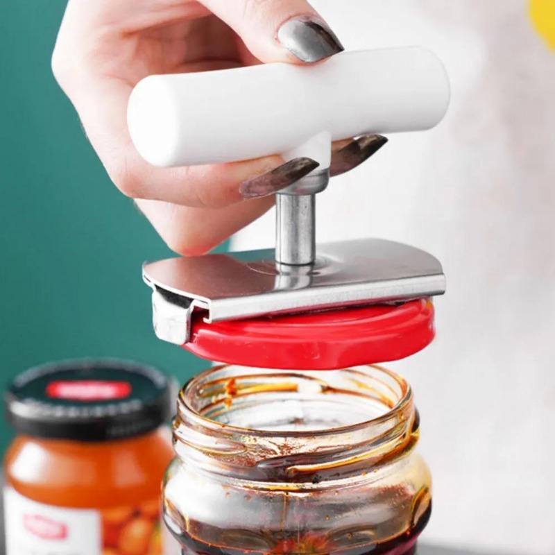 Kitchen Can Opener Adjustable Stainless Steel Non-Slip Multifunction Manual Jar Bottle Bottle Lid Opener Gadget Home Gadgets