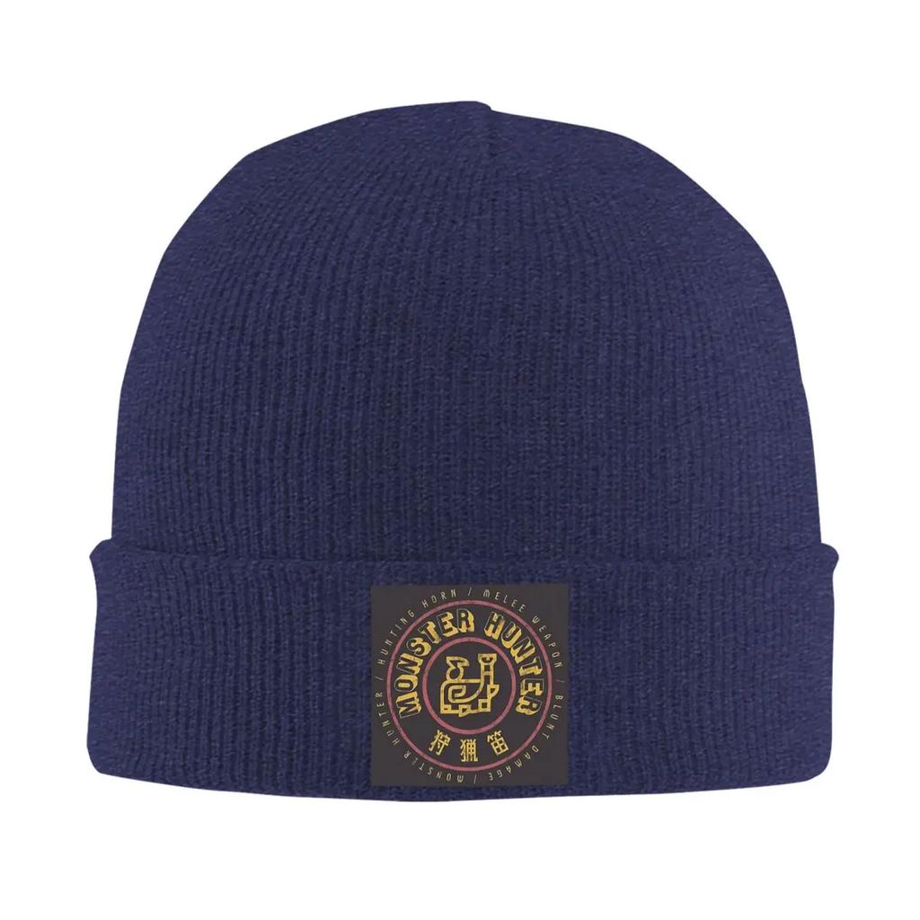Monster Hunter Hunting Horn Warm Knitted Cap Fashion Bonnet Hat Autumn Winter Outdoor Beanies Hats for Men Women Adult