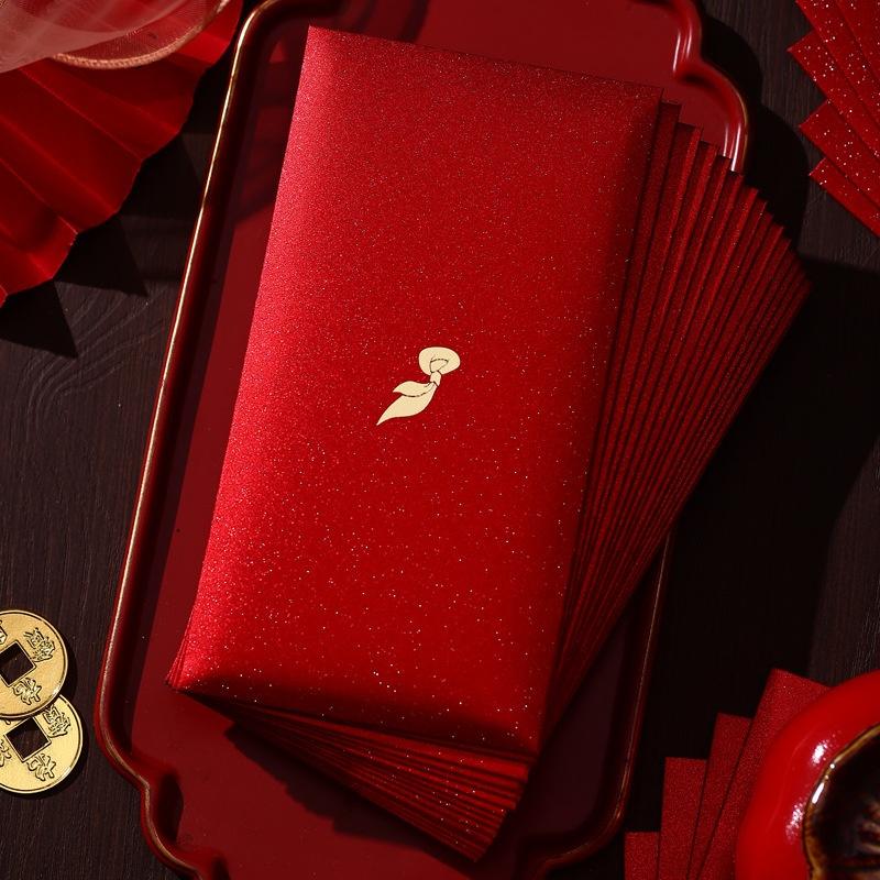

10Pcs High Quality Year Red Envelope With Exquisite Patterns, Perfect For Student Exams, Graduation Ceremonies