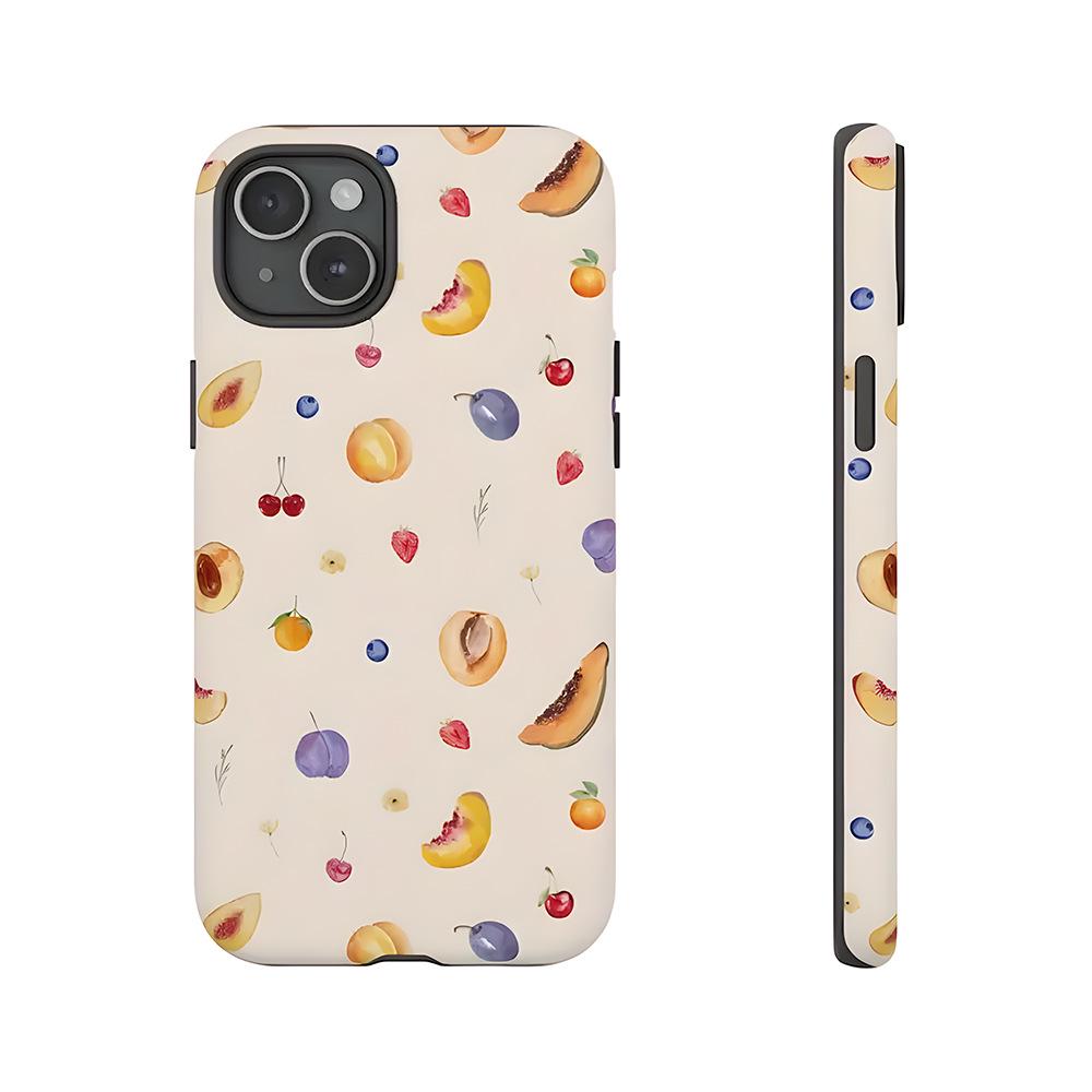Fresh Fruit Drop-Proof iPhone 16/15/17 Pro Max Protective Film Case