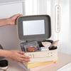 Cute Cartoon Makeup Bag With Large Capacity And Mirror For Daily Travel And Gift