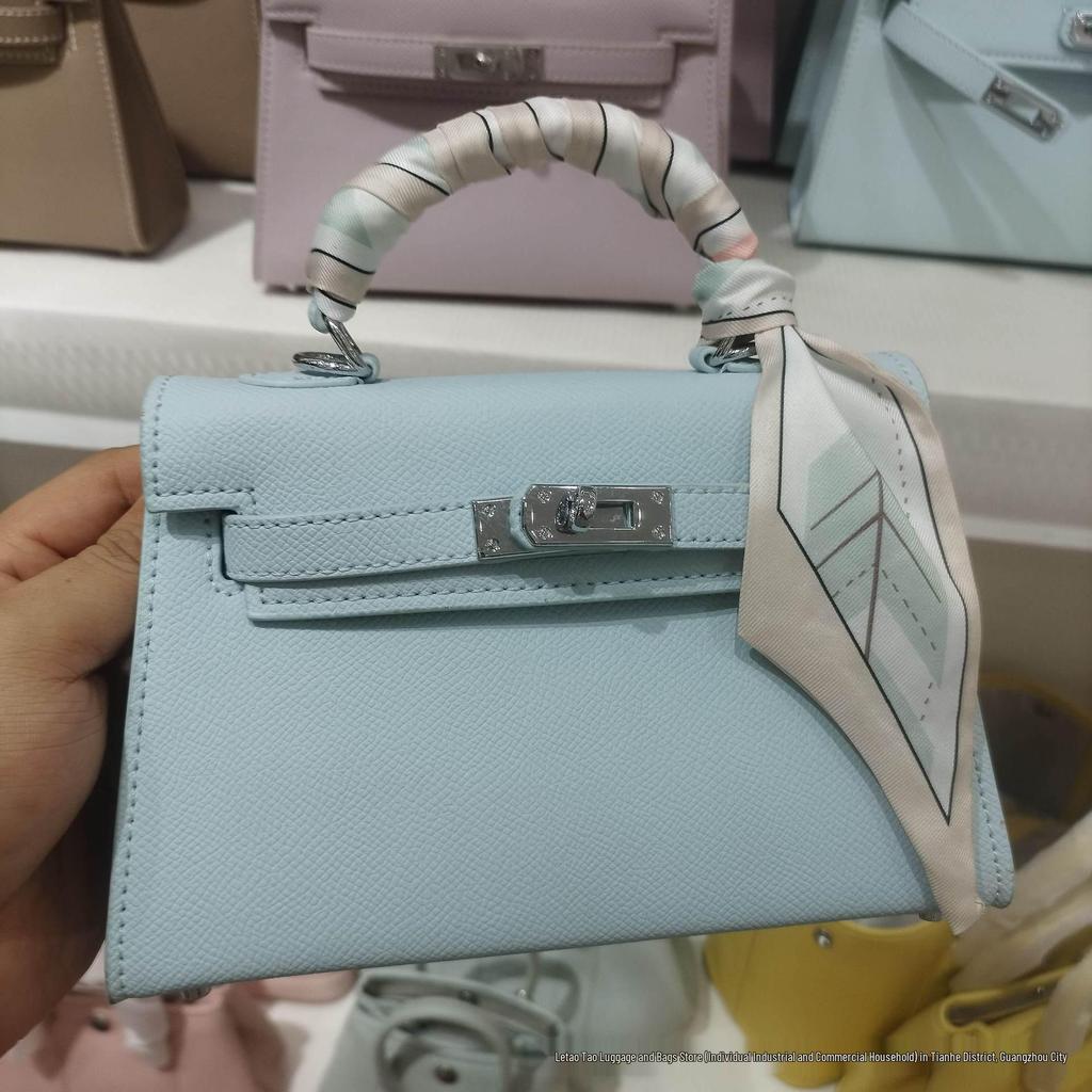 Sac Kelly Impression Paume Deuxième Génération 2026: Nouveau Sac à Main Mini Tote & Bandoulière Haut de Gamme pour Femme