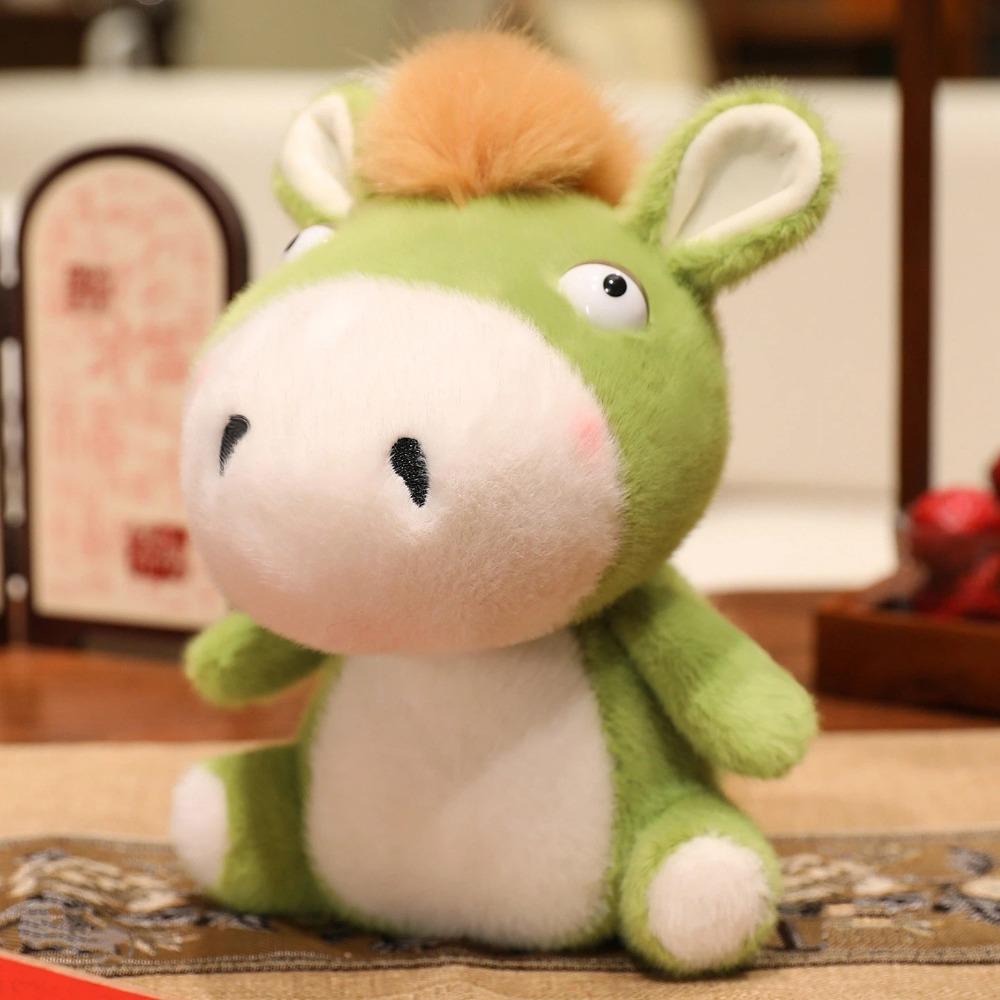18/25cm Plush Pony Doll Soft Cartoon Steed Doll Plush Toys Zodiac Pony Figurine  Festive Decor