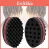 Holes Barber Big Hair Brush Sponge Dreads Locking Twist Afro Curl Coil Tool Wave