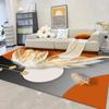 Yellow Orange Luxury Household Carpets for Living Room 140x200 Modern Home Deocr Soft Fluffy Lounge Rug Bedside Bedroom Balcony
