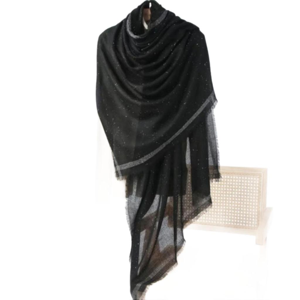 Vintage Cheongsam Pure Wool Triangle Scarf & Shawl