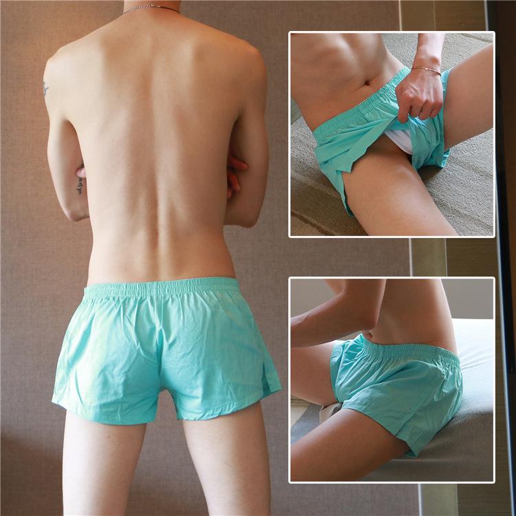 Men's Casual Low-Rise Cotton Boxer Briefs 016-PJ