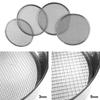 Stainless Steel Soil Sifter Set for Gardening 8 Inch Diameter with 4 Interchangeable Mesh Sizes 0.7/1/3/5mm