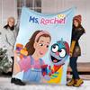 1pc Ms Rachel3 Theme Blanket - Digital Print, Polyester, Cozy for All Seasons, Perfect for Outdoor, Camping, and Travel