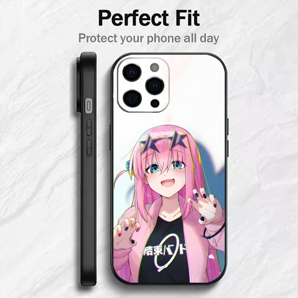 MOE Anime BTR Rock Band Phone Case For iPhone17,16,15,14,13,12 Plus,Max Soft Silicone Black Cover