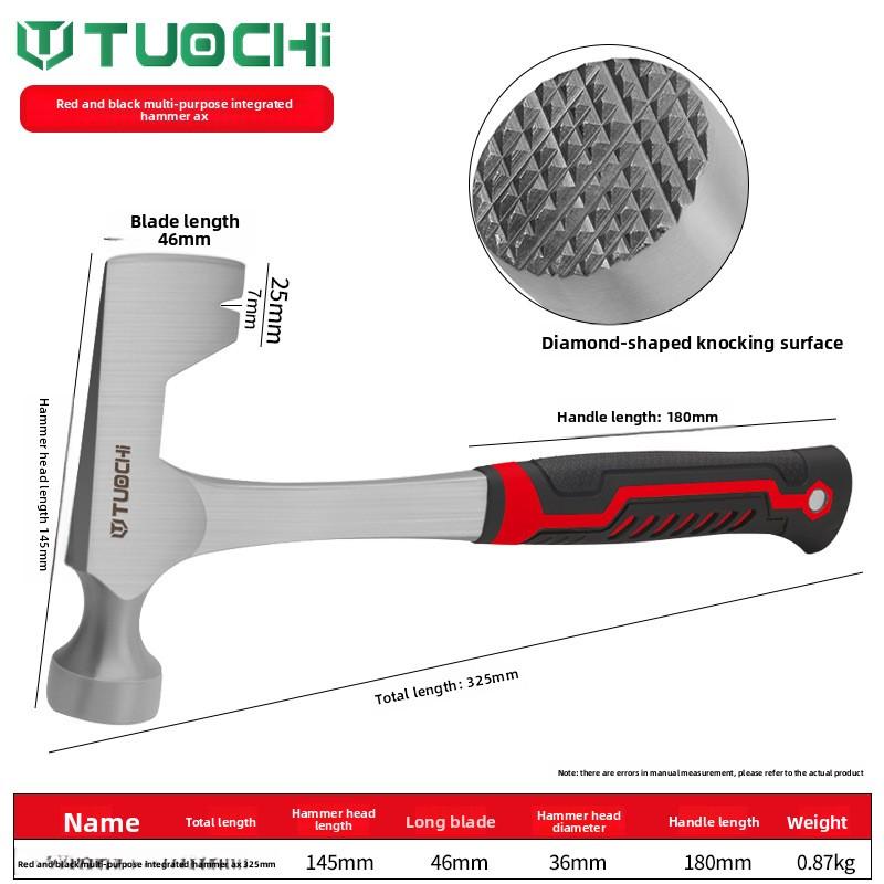 

Интегрированный многофункциональный топор-молоток, ледоруб для карьерных работ, горный молоток, бытовой металлический молоток с круглой головкой