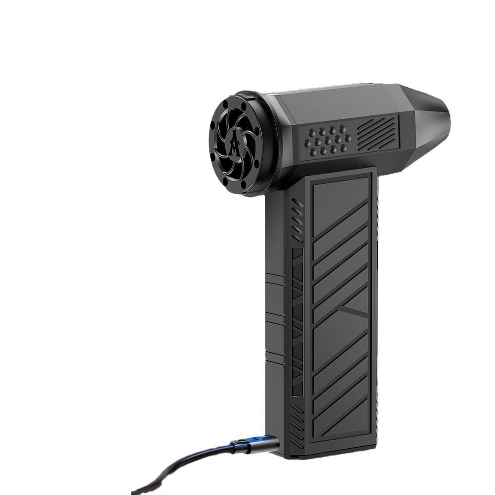 

130000 об/мин турбореактивный вентилятор бесщеточный мотор ручной канальный вентилятор 52M/S Type-C зарядка автомобильный компьютер чистка воздуходувка инструмент воздуходувка чёрный