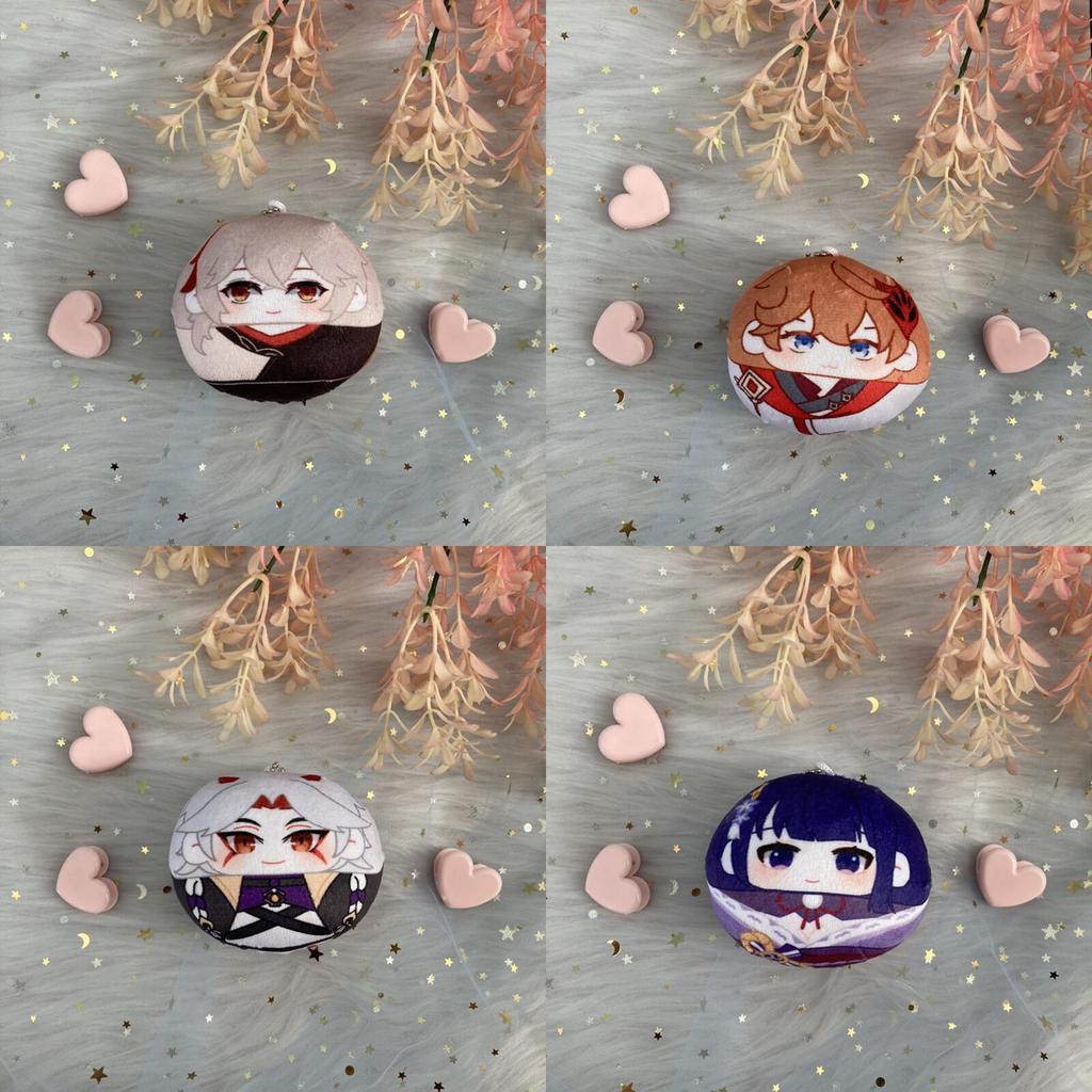 Genshin Impact Plush Dumpling Albedo Xiao Zhongli Thoma Key Chain Soft And Safe Gift