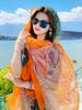 Summer Chiffon Hijab Elegant Women Silk Scarf Vintage Print Mujer Shawl Bandana Sarong Beach Wrap Scarve Pareo Bufanda Stoles