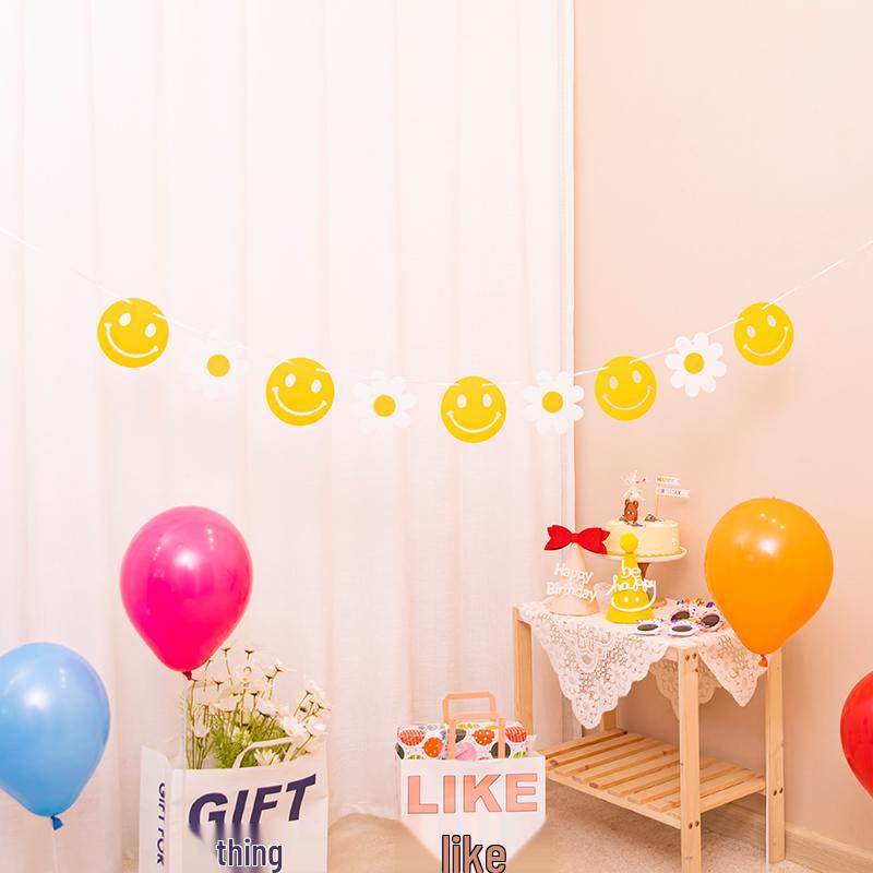 Happy Birthday Banner für die erste Party eines Babys Dekoration