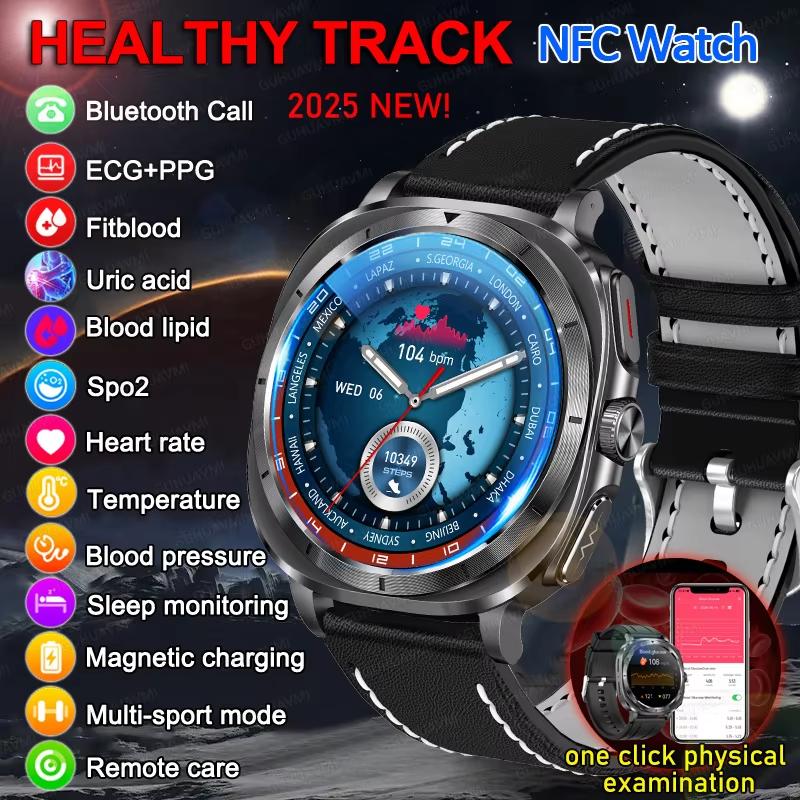 2025 Nové hodinky 7 Chytré hodinky pro muže Zdraví Krevní tlak Kyslík Sport Fitness náramek Hodinky Hovor EKG Chytré hodinky pro Samsung Galaxy